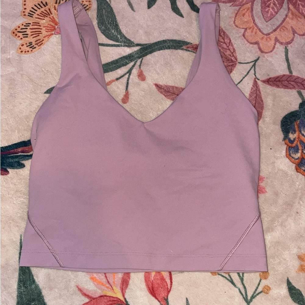 lululemon athletica Lavender align Crop/tank Top